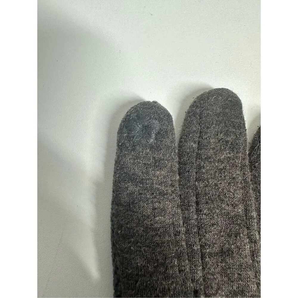 Elegant Women's Winter Thermal Gloves Matching Fur Ball Lined Size M See Notes